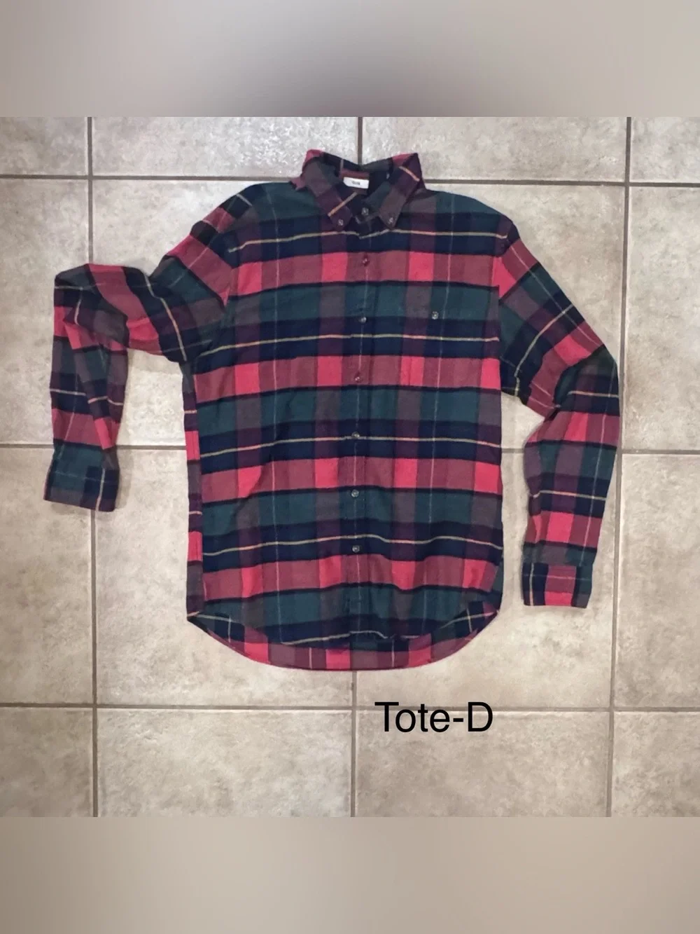J. Crew Red and Green Plaid Button-Down Shirt